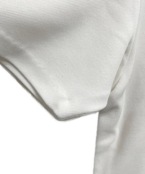 CHEMISE LACOSTE（シュミーズ ラコステ）CHEMISE LACOSTE (シュミーズ ラコステ) ワニ刺繍ワッペンシャツワンピース ホワイト サイズ:不明の古着・服飾アイテム