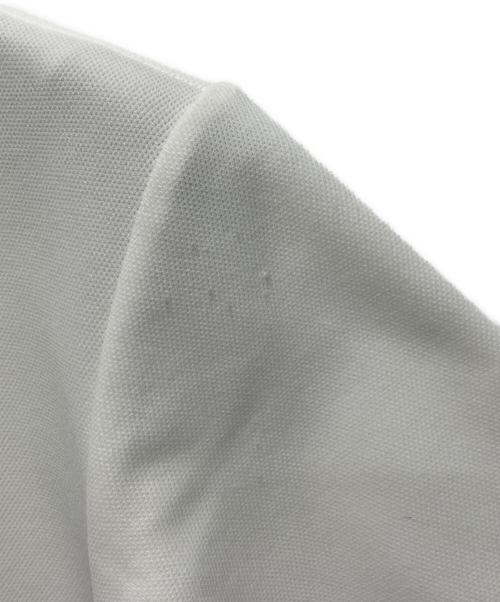 CHEMISE LACOSTE（シュミーズ ラコステ）CHEMISE LACOSTE (シュミーズ ラコステ) ワニ刺繍ワッペンシャツワンピース ホワイト サイズ:不明の古着・服飾アイテム