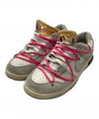 NIKE×OFFWHITEナイキ×オフホワイト）の古着「Dunk Low」｜グレー×ホワイト