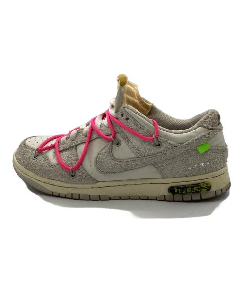 NIKE（ナイキ）NIKE (ナイキ) OFFWHITE (オフホワイト) Dunk Low グレー×ホワイト サイズ:27の古着・服飾アイテム