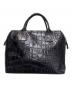 BALLY (バリー) クロコ型押しハンドバッグ ブラック：5000円