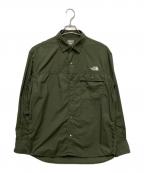 THE NORTH FACEザ ノース フェイス）の古着「L/S Nuptse Shirt （L/S ヌプシシャツ ）」｜カーキ