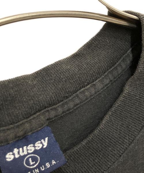 stussy（ステューシー）stussy (ステューシー) プリントTシャツ ブラック サイズ:Lの古着・服飾アイテム
