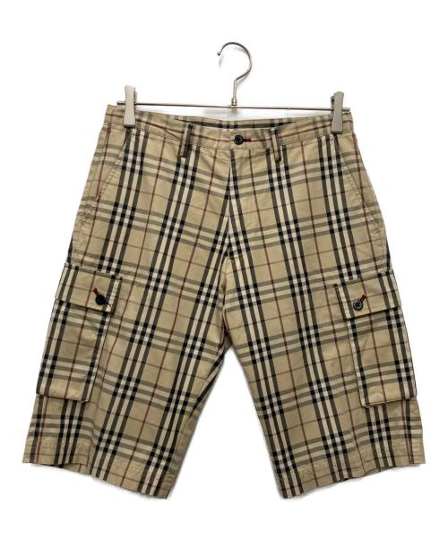 BURBERRY BLACK LABEL（バーバリーブラックレーベル）BURBERRY BLACK LABEL (バーバリーブラックレーベル) ノバチェックハーフパンツ ベージュ サイズ:76の古着・服飾アイテム