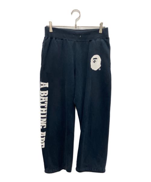 A BATHING APE（アベイシングエイプ）A BATHING APE (アベイシングエイプ) スウェットパンツ ネイビー サイズ:Mの古着・服飾アイテム