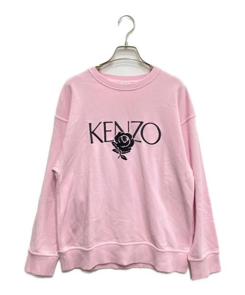 KENZO（ケンゾー）KENZO (ケンゾー) ロゴ刺繍スウェット ピンク サイズ:Mの古着・服飾アイテム