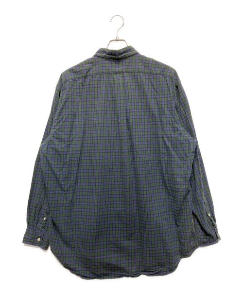 POLO RALPH LAUREN（ポロ・ラルフローレン）POLO RALPH LAUREN (ポロ・ラルフローレン) ボタンダウンシャツ グリーン×ネイビー サイズ:XLの古着・服飾アイテム