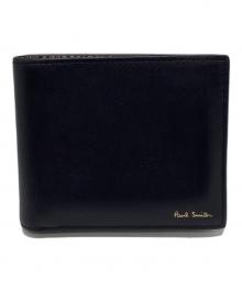 PAUL SMITH（ポールスミス）の古着「2つ折り財布」｜ブラック