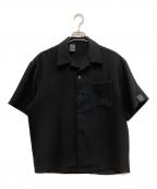 N.HOOLYWOODエヌ ハリウッド）の古着「Compile Line HALF SLEEVE BIG SHIRT」｜ブラック
