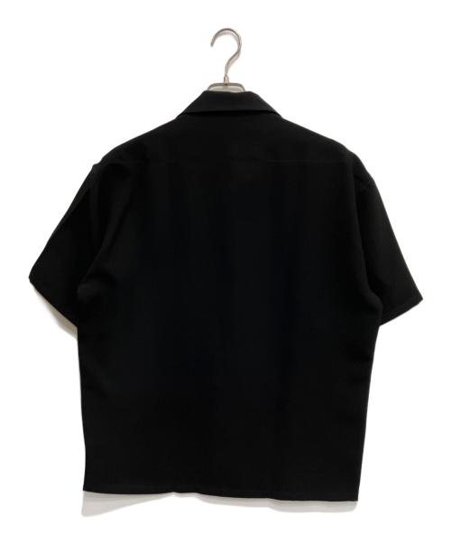 N.HOOLYWOOD（エヌ ハリウッド）N.HOOLYWOOD (エヌ ハリウッド) Compile Line HALF SLEEVE BIG SHIRT ブラック サイズ:38の古着・服飾アイテム