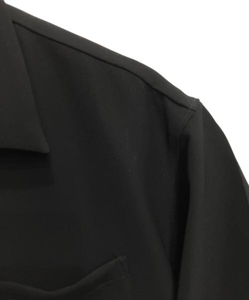 N.HOOLYWOOD（エヌ ハリウッド）N.HOOLYWOOD (エヌ ハリウッド) Compile Line HALF SLEEVE BIG SHIRT ブラック サイズ:38の古着・服飾アイテム