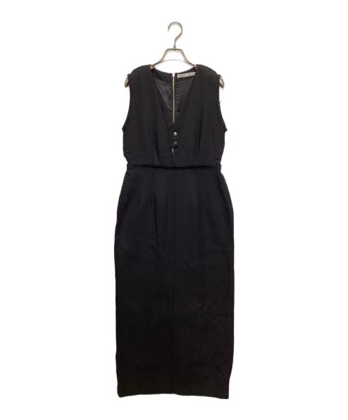 JOSE MOON（ジョゼムーン）JOSE MOON (ジョゼムーン) LAYERED SLIT PANEL DRESS ブラック サイズ:38の古着・服飾アイテム