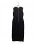 JOSE MOON (ジョゼムーン) LAYERED SLIT PANEL DRESS ブラック サイズ:38：6000円