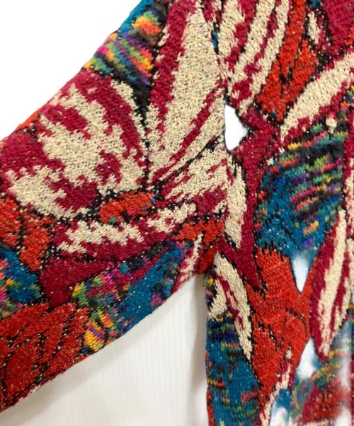 missoni sports（ミッソーニスポーツ）missoni sports (ミッソーニスポーツ) 総柄ニット レッド サイズ:不明の古着・服飾アイテム