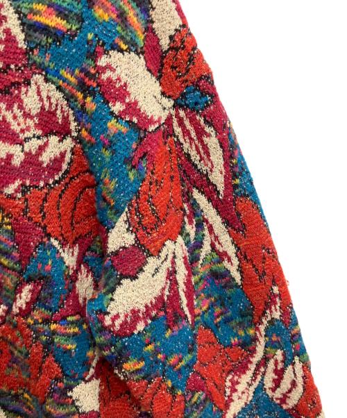 missoni sports（ミッソーニスポーツ）missoni sports (ミッソーニスポーツ) 総柄ニット レッド サイズ:不明の古着・服飾アイテム