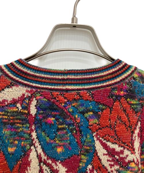 missoni sports（ミッソーニスポーツ）missoni sports (ミッソーニスポーツ) 総柄ニット レッド サイズ:不明の古着・服飾アイテム