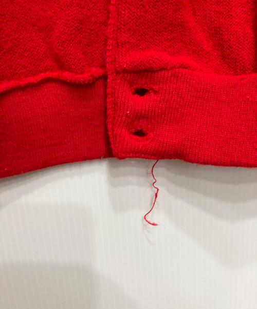 IZOD LACOSTE（アイゾッド ラコステ）IZOD LACOSTE (アイゾッド ラコステ) アクリルカーディガン レッド サイズ:Sの古着・服飾アイテム