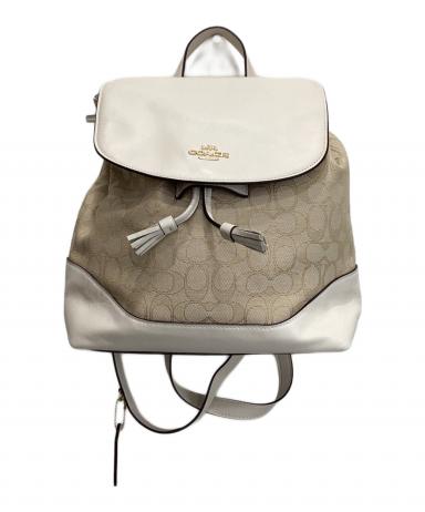 中古・古着通販】COACH (コーチ) シグネチャーキャンバスリュック