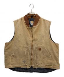 CarHartt（カーハート）の古着「中綿ダックベスト」｜ベージュ