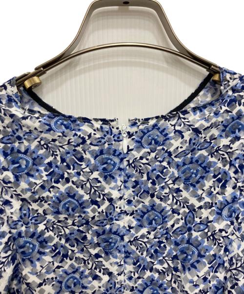 ANAYI（アナイ）ANAYI (アナイ) 花柄ノースリーブワンピース ブルー サイズ:38の古着・服飾アイテム