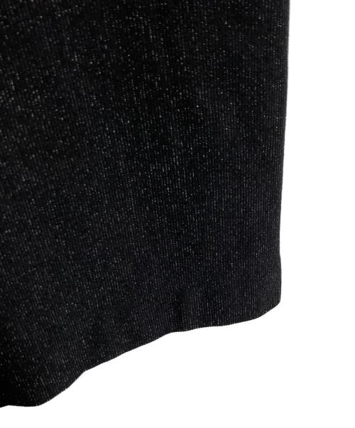 PLST（プラステ）PLST (プラステ) ラメジャージーナロースカート ブラック サイズ:Mの古着・服飾アイテム
