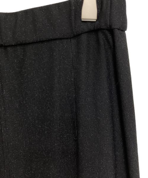 PLST（プラステ）PLST (プラステ) ラメジャージーナロースカート ブラック サイズ:Mの古着・服飾アイテム