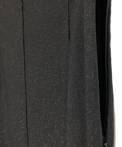 PLST（プラステ）PLST (プラステ) ラメジャージーナロースカート ブラック サイズ:Mの古着・服飾アイテム