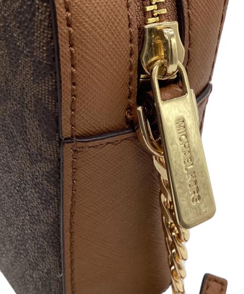 MICHAEL KORS（マイケル・コース）MICHAEL KORS (マイケル・コース) ショルダーバッグ ブラウンの古着・服飾アイテム