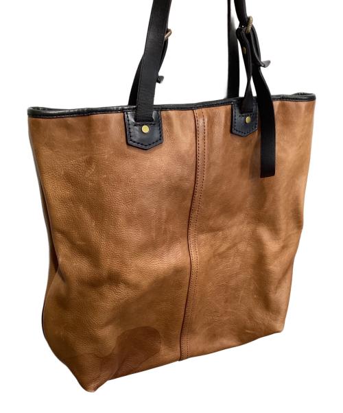 COACH（コーチ）COACH (コーチ) レザートートバッグ ブラウンの古着・服飾アイテム
