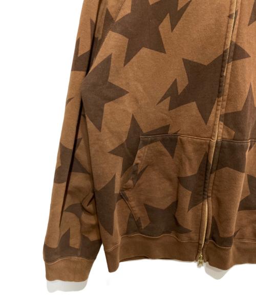 BAPE BY A BATHING APE（ベイプバイアベイシングエイプ）BAPE BY A BATHING APE (ベイプバイアベイシングエイプ) スターフルジップパーカー ブラウン サイズ:Mの古着・服飾アイテム