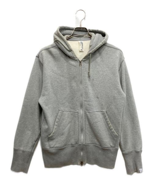 LOOPWHEELER（ループウィラー）LOOPWHEELER (ループウィラー) BEAMS PLUS (ビームスプラス) 別注ジップパーカー グレー サイズ:Lの古着・服飾アイテム