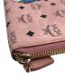 中古・古着 MCM (エムシーエム) ラウンドファスナー長財布 ピンク：8000円