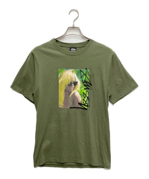 stussy（ステューシー）stussy (ステューシー) LAULA TEE（ラウラ ティー） カーキ サイズ:Sの古着・服飾アイテム