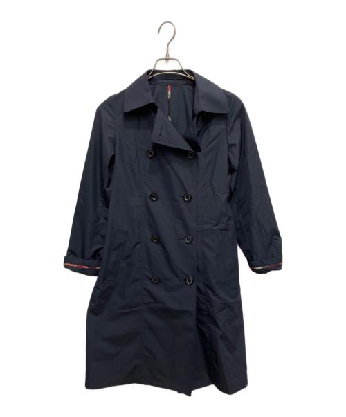 BLUE LABEL CRESTBRIDGE（ブルーレーベルクレストブリッジ）BLUE LABEL CRESTBRIDGE (ブルーレーベルクレストブリッジ) トレンチコート ネイビー サイズ:36の古着・服飾アイテム