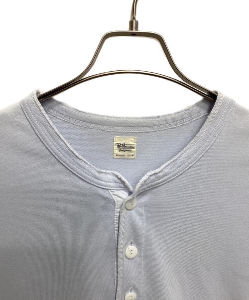 Ron Herman（ロンハーマン）Ron Herman (ロンハーマン) ヘンリーネックTシャツ ブルー サイズ:Mの古着・服飾アイテム