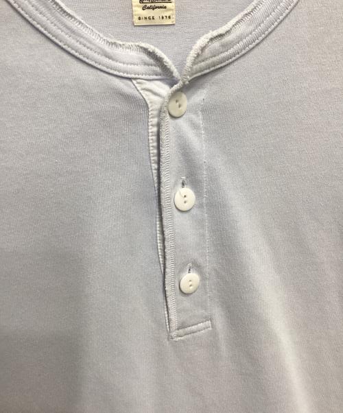 Ron Herman（ロンハーマン）Ron Herman (ロンハーマン) ヘンリーネックTシャツ ブルー サイズ:Mの古着・服飾アイテム