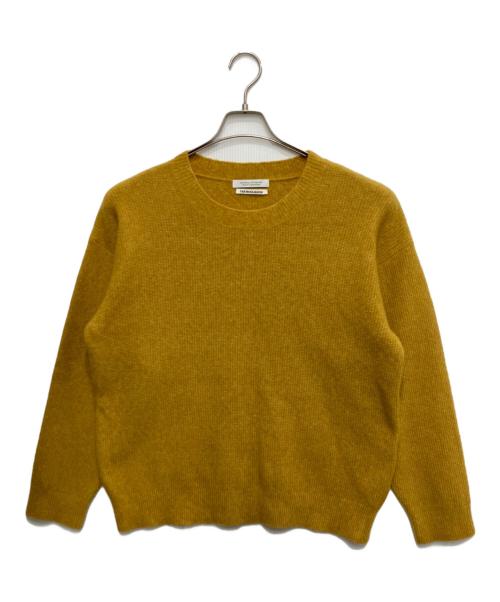 JOURNAL STANDARD（ジャーナルスタンダード）JOURNAL STANDARD (ジャーナルスタンダード) ヤクブレンドワイド クルーネック ニット イエロー サイズ:Sの古着・服飾アイテム