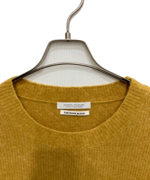 JOURNAL STANDARD（ジャーナルスタンダード）JOURNAL STANDARD (ジャーナルスタンダード) ヤクブレンドワイド クルーネック ニット イエロー サイズ:Sの古着・服飾アイテム