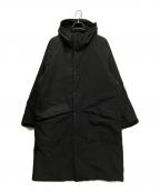 ATONエイトン）の古着「ASAKO NYLON HOODED COAT」｜ブラック