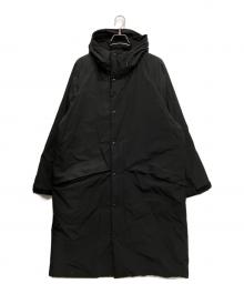 ATON（エイトン）の古着「ASAKO NYLON HOODED COAT」｜ブラック