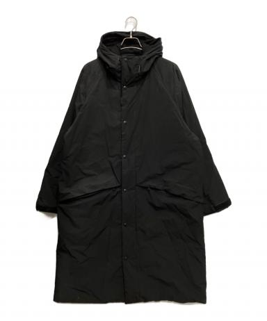 中古・古着通販】ATON (エイトン) ASAKO NYLON HOODED COAT ブラック