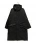 ATON（エイトン）の古着「ASAKO NYLON HOODED COAT」｜ブラック