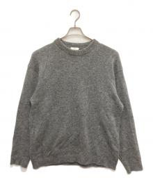 ATON（エイトン）の古着「WOOL MOHAIR CREWNECK SWEATER」｜グレー