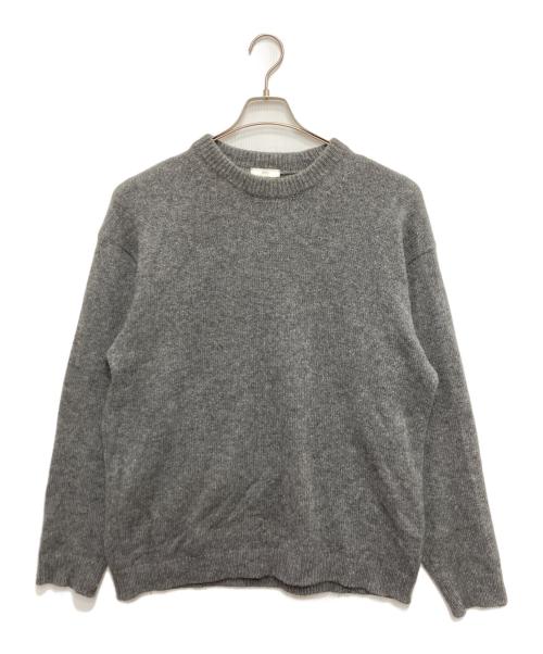 ATON（エイトン）ATON (エイトン) WOOL MOHAIR CREWNECK SWEATER グレー サイズ:06の古着・服飾アイテム