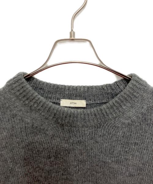ATON（エイトン）ATON (エイトン) WOOL MOHAIR CREWNECK SWEATER グレー サイズ:06の古着・服飾アイテム