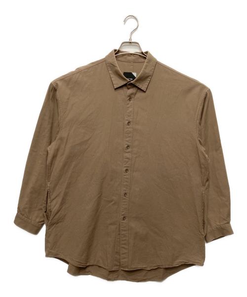 ATON（エイトン）ATON (エイトン) オーバーサイズシャツ ブラウン サイズ:SIZE 04の古着・服飾アイテム