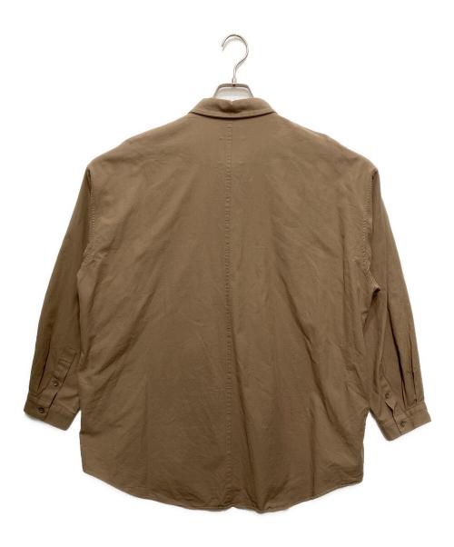 ATON（エイトン）ATON (エイトン) オーバーサイズシャツ ブラウン サイズ:SIZE 04の古着・服飾アイテム