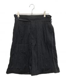 Ujoh（ウジョー）の古着「Side Belt Short Pants」｜ブラック