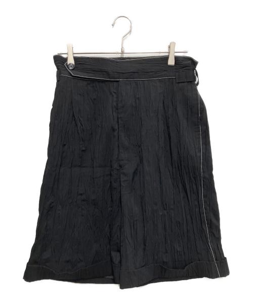 Ujoh（ウジョー）Ujoh (ウジョー) Side Belt Short Pants ブラック サイズ:2の古着・服飾アイテム