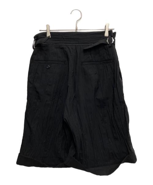Ujoh（ウジョー）Ujoh (ウジョー) Side Belt Short Pants ブラック サイズ:2の古着・服飾アイテム